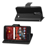 REIKO ZTE GRAND X4 3-IN-1 WALLET CASE IN BLACK