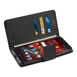 REIKO ZTE GRAND X4 3-IN-1 WALLET CASE IN BLACK