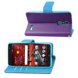 REIKO ZTE GRAND X4 3-IN-1 WALLET CASE IN PURPLE