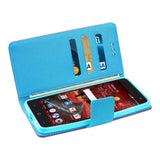 REIKO ZTE GRAND X4 3-IN-1 WALLET CASE IN PURPLE