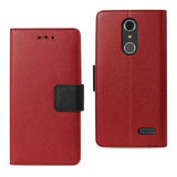 REIKO ZTE GRAND X4 3-IN-1 WALLET CASE IN RED