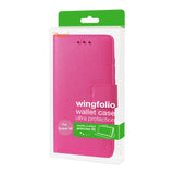 REIKO ZTE GRAND X4 WALLET CASE WITH INNER ZEBRA PRINT IN HOT PINK