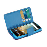 REIKO ZTE N817 3-IN-1 WALLET CASE IN PURPLE