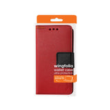 REIKO ZTE N817 3-IN-1 WALLET CASE IN RED