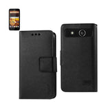 REIKO ZTE SPEED 3-IN-1 WALLET CASE IN BLACK
