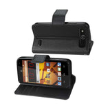 REIKO ZTE SPEED 3-IN-1 WALLET CASE IN BLACK