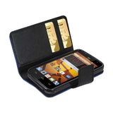 REIKO ZTE SPEED 3-IN-1 WALLET CASE IN NAVY