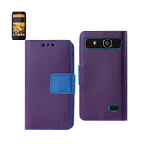 REIKO ZTE SPEED 3-IN-1 WALLET CASE IN PURPLE
