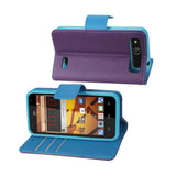 REIKO ZTE SPEED 3-IN-1 WALLET CASE IN PURPLE