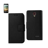 REIKO ZTE PRESTIGE 3-IN-1 WALLET CASE IN BLACK