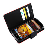 REIKO ZTE WARP SYNC 3-IN-1 WALLET CASE IN BLACK