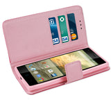 REIKO ZTE WARP ELITE 3-IN-1 WALLET CASE IN HOT PINK
