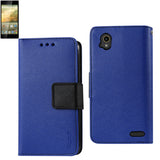 REIKO ZTE WARP ELITE 3-IN-1 WALLET CASE IN NAVY