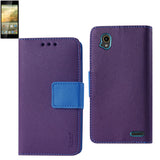 REIKO ZTE WARP ELITE 3-IN-1 WALLET CASE IN PURPLE