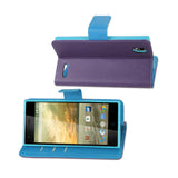 REIKO ZTE WARP ELITE 3-IN-1 WALLET CASE IN PURPLE
