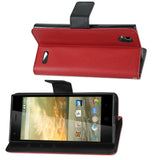 REIKO ZTE WARP ELITE 3-IN-1 WALLET CASE IN RED