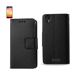 REIKO ZTE MAX 3-IN-1 WALLET CASE IN BLACK