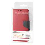REIKO ZTE MAX 3-IN-1 WALLET CASE IN RED
