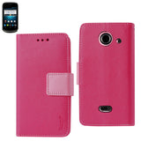 REIKO ZTE PRELUDE 2 3-IN-1 WALLET CASE IN HOT PINK