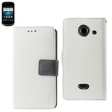 REIKO ZTE PRELUDE 2 3-IN-1 WALLET CASE IN WHITE