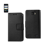 REIKO ZTE SONATA 2 3-IN-1 WALLET CASE IN BLACK