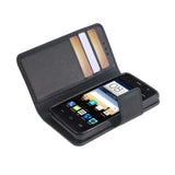 REIKO ZTE SONATA 2 3-IN-1 WALLET CASE IN BLACK