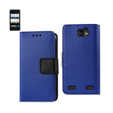 REIKO ZTE SONATA 2 3-IN-1 WALLET CASE IN NAVY