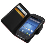 REIKO ZTE CONCORD 2 3-IN-1 WALLET CASE IN RED