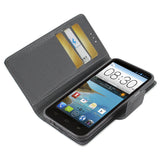 REIKO ZTE SONATA 4G 3-IN-1 WALLET CASE IN WHITE