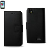 REIKO ZTE GRAND X 3-IN-1 WALLET CASE IN BLACK