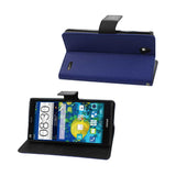 REIKO ZTE GRAND X MAX 3-IN-1 WALLET CASE IN NAVY