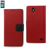 REIKO ZTE GRAND X MAX 3-IN-1 WALLET CASE IN RED