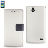 REIKO ZTE GRAND X MAX 3-IN-1 WALLET CASE IN WHITE
