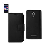 REIKO ZTE OBSIDIAN 3-IN-1 WALLET CASE IN BLACK