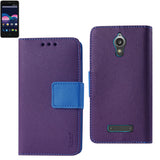 REIKO ZTE OBSIDIAN 3-IN-1 WALLET CASE IN PURPLE