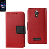 REIKO ZTE OBSIDIAN 3-IN-1 WALLET CASE IN RED