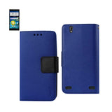 REIKO ZTE LEVER 3-IN-1 WALLET CASE IN NAVY