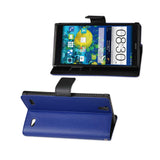 REIKO ZTE LEVER 3-IN-1 WALLET CASE IN NAVY