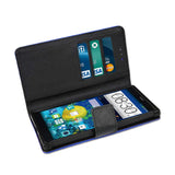 REIKO ZTE LEVER 3-IN-1 WALLET CASE IN NAVY