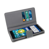 REIKO ZTE LEVER 3-IN-1 WALLET CASE IN WHITE