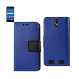 REIKO ZTE ZMAX 2 3-IN-1 WALLET CASE IN NAVY