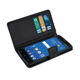 REIKO ZTE ZMAX 2 3-IN-1 WALLET CASE IN NAVY
