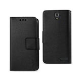 REIKO ZTE GRAND X3 3-IN-1 WALLET CASE IN BLACK