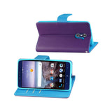 REIKO ZTE GRAND X MAX 2 3-IN-1 WALLET CASE IN PURPLE