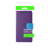 REIKO ZTE GRAND X MAX 2 3-IN-1 WALLET CASE IN PURPLE