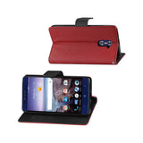REIKO ZTE GRAND X MAX 2 3-IN-1 WALLET CASE IN RED