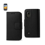 REIKO ZTE PRELUDE 3-IN-1 WALLET CASE IN BLACK