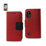 REIKO ZTE PRELUDE 3-IN-1 WALLET CASE IN RED