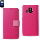 REIKO ZTE OVERTURE 3-IN-1 WALLET CASE IN HOT PINK