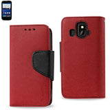 REIKO ZTE OVERTURE 3-IN-1 WALLET CASE IN RED